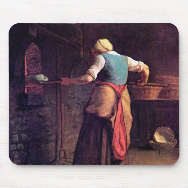 Alfombrilla De Ratón Pan de pan para mujeres, mijo Jean-Francois (Frente)