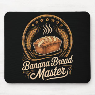 Alfombrilla De Ratón Pan de Plátano Maestro Panadero Chef Humor Otoño R
