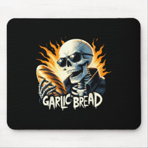 Alfombrilla De Ratón Pan Halloween Skeleteen Panadería Baker Bread Love