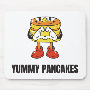 Alfombrilla De Ratón Pancakes Food Kawaii Face
