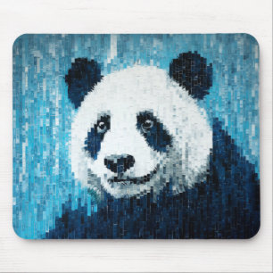 Alfombrilla De Ratón Panda Animal Art Decour Paint Mosaic