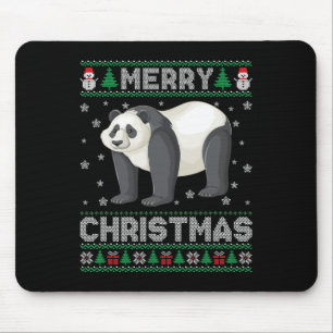 Alfombrilla De Ratón Panda Animales Hombres Mujeres Niños Navidades Feo