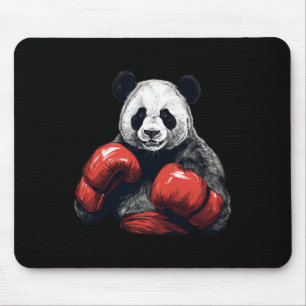 Alfombrilla De Ratón Panda Bear con guantes de boxeo - Boxeo divertido