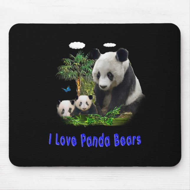 Alfombrilla De Ratón panda beras (Frente)