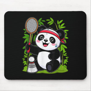 Alfombrilla De Ratón Panda de Badminton agotado - Funny Cuttle Shuttle