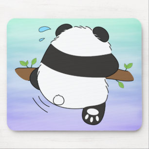 Alfombrilla De Ratón Panda de escalada cúpula Doble cara Delantera