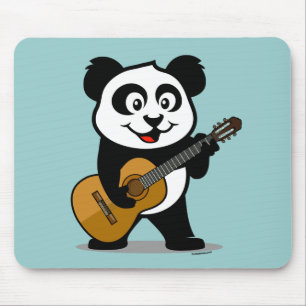 Alfombrilla De Ratón Panda de la guitarra