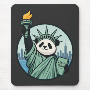 Alfombrilla De Ratón Panda de la Libertad