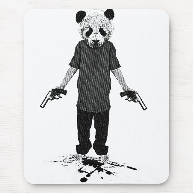 Alfombrilla De Ratón Panda del asesino (Frente)