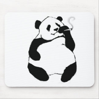 Alfombrilla De Ratón Panda del fumador