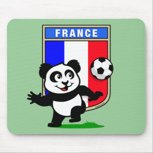 Alfombrilla De Ratón Panda del fútbol de Francia