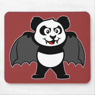 Alfombrilla De Ratón Panda del vampiro