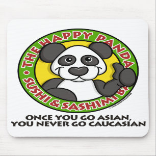 Alfombrilla De Ratón Panda feliz Mousepad