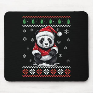 Alfombrilla De Ratón Panda Lleva Famosas Navidades De Navidad Para Niño