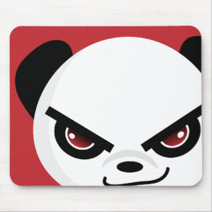 Alfombrilla De Ratón Panda malvada Mousepad