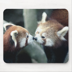 Alfombrilla De Ratón Panda roja #1-Mousepad