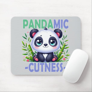 Alfombrilla De Ratón Pandamic Cuteness. Personalizado Cute baby Panda
