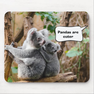 Alfombrilla De Ratón ¿Pandas o koalas - que son más lindas?