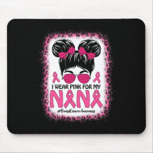 Alfombrilla De Ratón Panecillo que uso rosa por mi Nana Conciencia del 