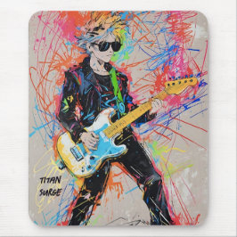 Alfombrilla De Ratón Panel de ratón de anime abstracto