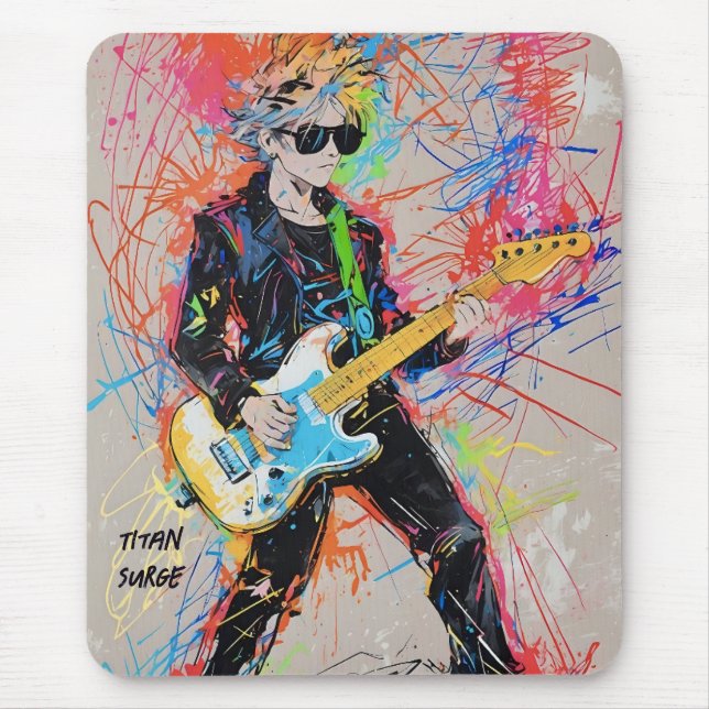 Alfombrilla De Ratón Panel de ratón de anime abstracto (Frente)
