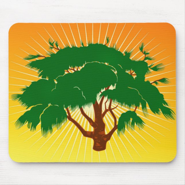 Alfombrilla De Ratón Panel de ratón de árbol (Frente)