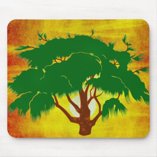 Alfombrilla De Ratón Panel de ratón de árbol (Frente)