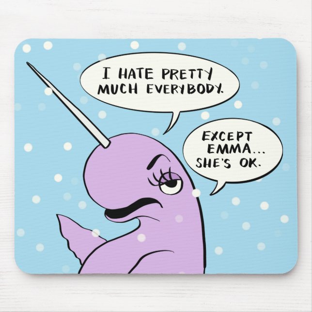 Alfombrilla De Ratón Panel de ratón del Personalizado Nadine para Emma (Frente)