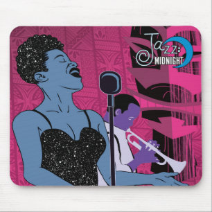 Alfombrilla De Ratón Panel de ratón Jazz Midnight