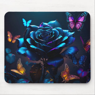 Alfombrilla De Ratón Panel de ratón místico azul