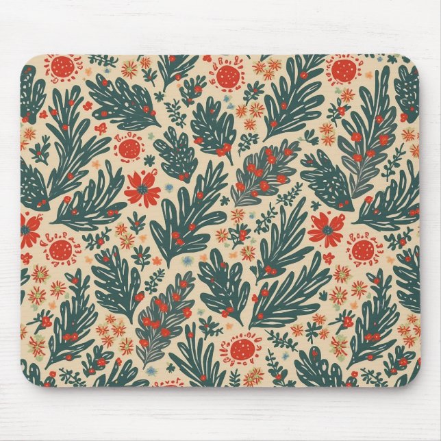 Alfombrilla De Ratón panel de ratón navidades (Frente)