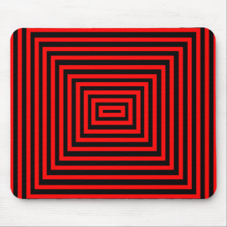 Alfombrilla De Ratón Panel de ratón rojo y negro