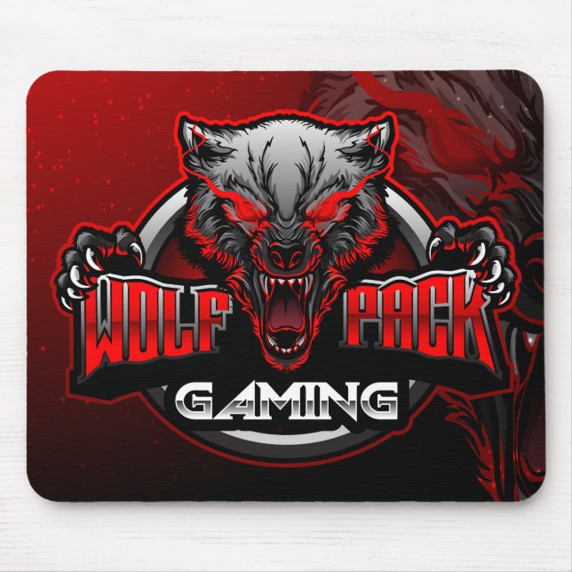 Alfombrilla De Ratón Panel de ratón Wolf Pack Gaming (Frente)
