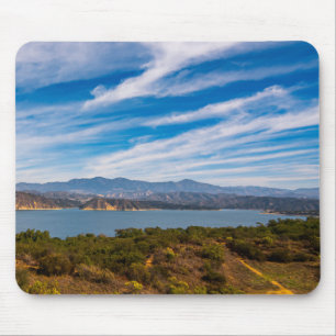 Alfombrilla De Ratón Panorama del lago Cachuma Montaña Santa Ynez Foto