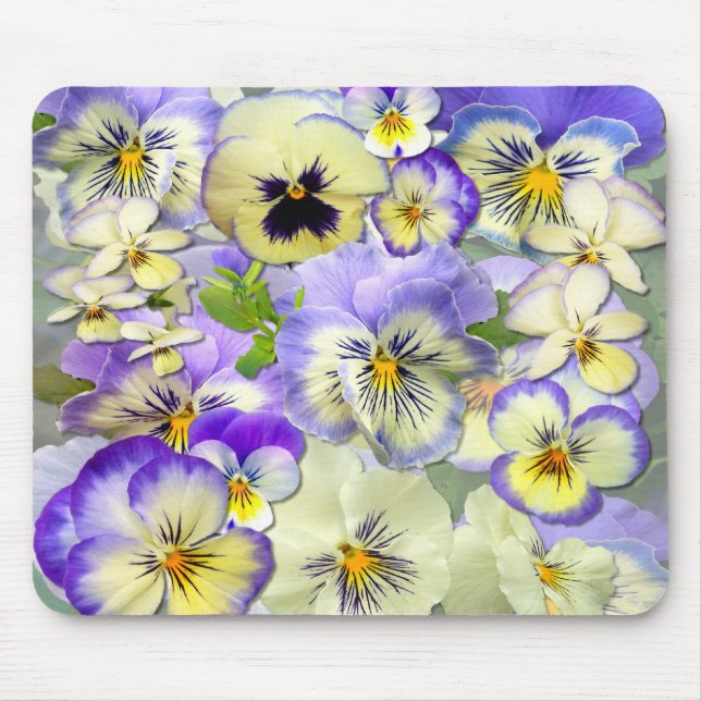 Alfombrilla De Ratón PANSY PASTEL ~ Mousepad (Frente)