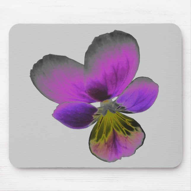 Alfombrilla De Ratón Pansy Wild Dark Morple Mousepad (Frente)