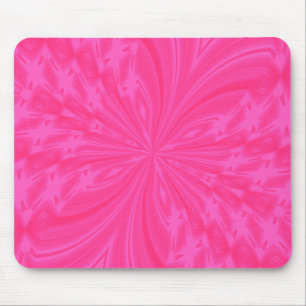 Alfombrilla De Ratón PANTALLA rosa brillante de mariposa abstracta