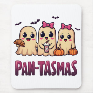 Alfombrilla De Ratón Pantasmas Gracioso Fantasma Groovy Retro Halloween