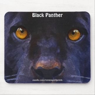 Alfombrilla De Ratón Pantera negra (Jaguar negro) Mousepad de arte faci