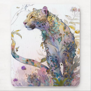Alfombrilla De Ratón Panther retrata el bosque de fauna silvestre