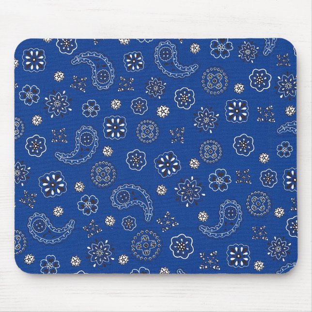 Alfombrilla De Ratón Pañuelo azul Mousepad (Frente)