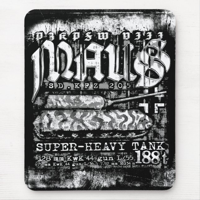 Alfombrilla De Ratón Panzer VIII Maus (Frente)