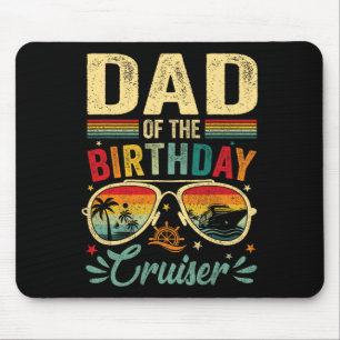 Alfombrilla De Ratón Papá De La Vintage De Cruceros De Cumpleaños Sungl