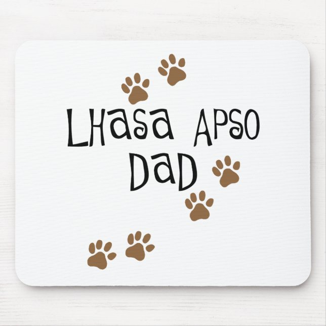 Alfombrilla De Ratón Papá de Lasa Apso (Frente)