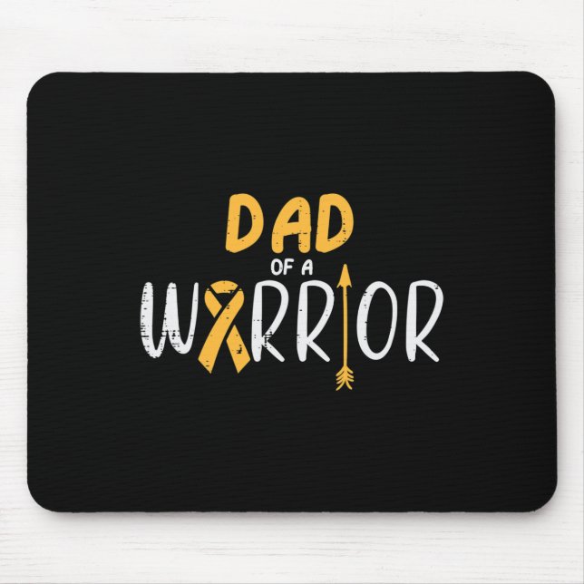 Alfombrilla De Ratón Papá De Una Cinta Guerrera De Cáncer Infantil Conc (Frente)