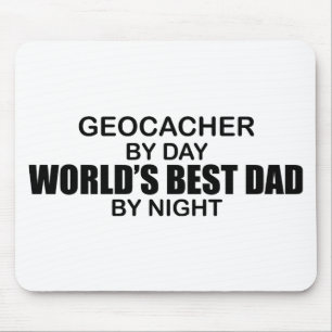 Alfombrilla De Ratón Papá del mundo de Geocacher el mejor por noche
