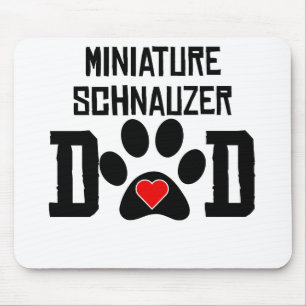 Alfombrilla De Ratón Papá del Schnauzer miniatura