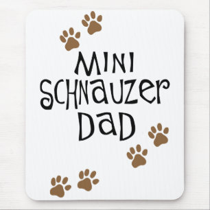 Alfombrilla De Ratón Papá del Schnauzer miniatura