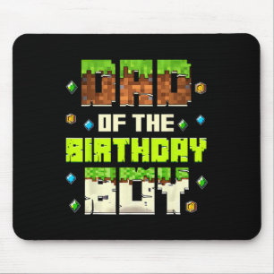 Alfombrilla De Ratón Papá Divertido Del Cumpleañero Videojugador Pixel 