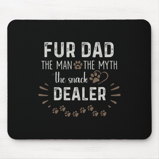 Alfombrilla De Ratón Papá El Hombre El Mito De Los Padres De Perros De  (Frente)